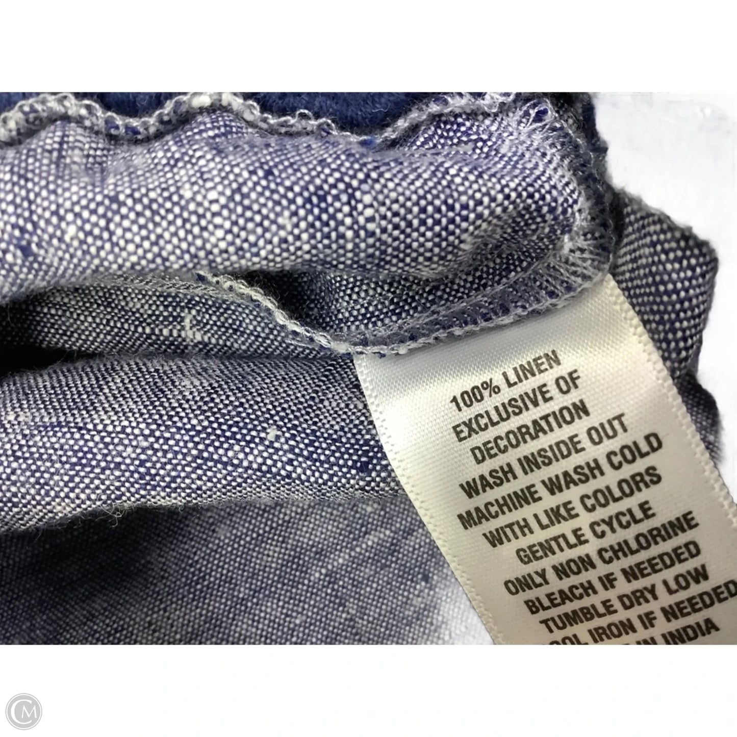 Top Sleeveless By Crown And Ivy In Blue Denim, Size: M