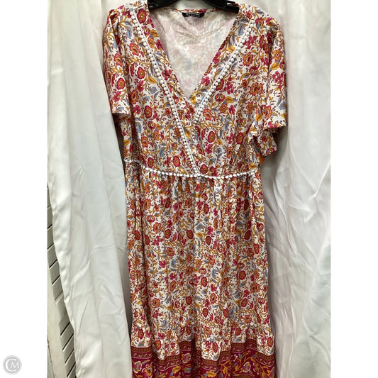 Dress Casual Midi By Bloomchic In Floral Print, Size: 14