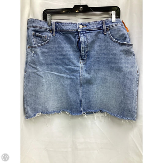 Skirt Midi By Old Navy In Blue Denim, Size: 18