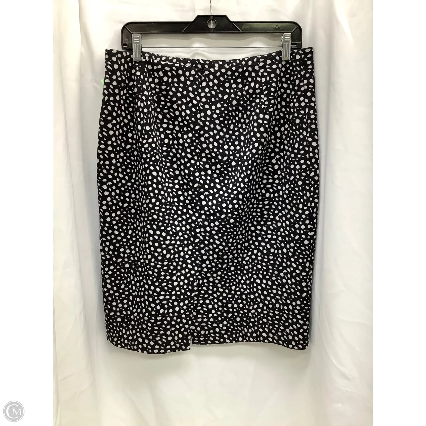 Skirt Midi By Talbots In Black & White, Size: 10