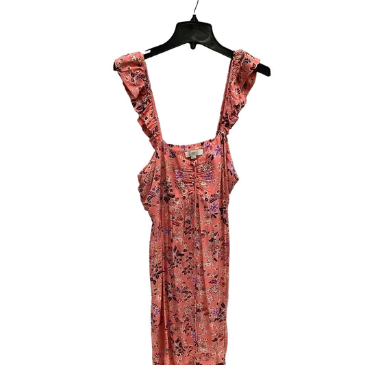 Dress Casual Midi By Loft In Multi-colored, Size: 14