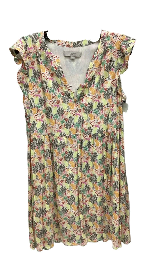 Dress Casual Midi By Loft In Multi-colored, Size: M