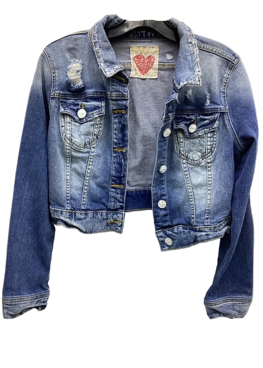 Jacket Denim By Clothes Mentor In Blue, Size: S