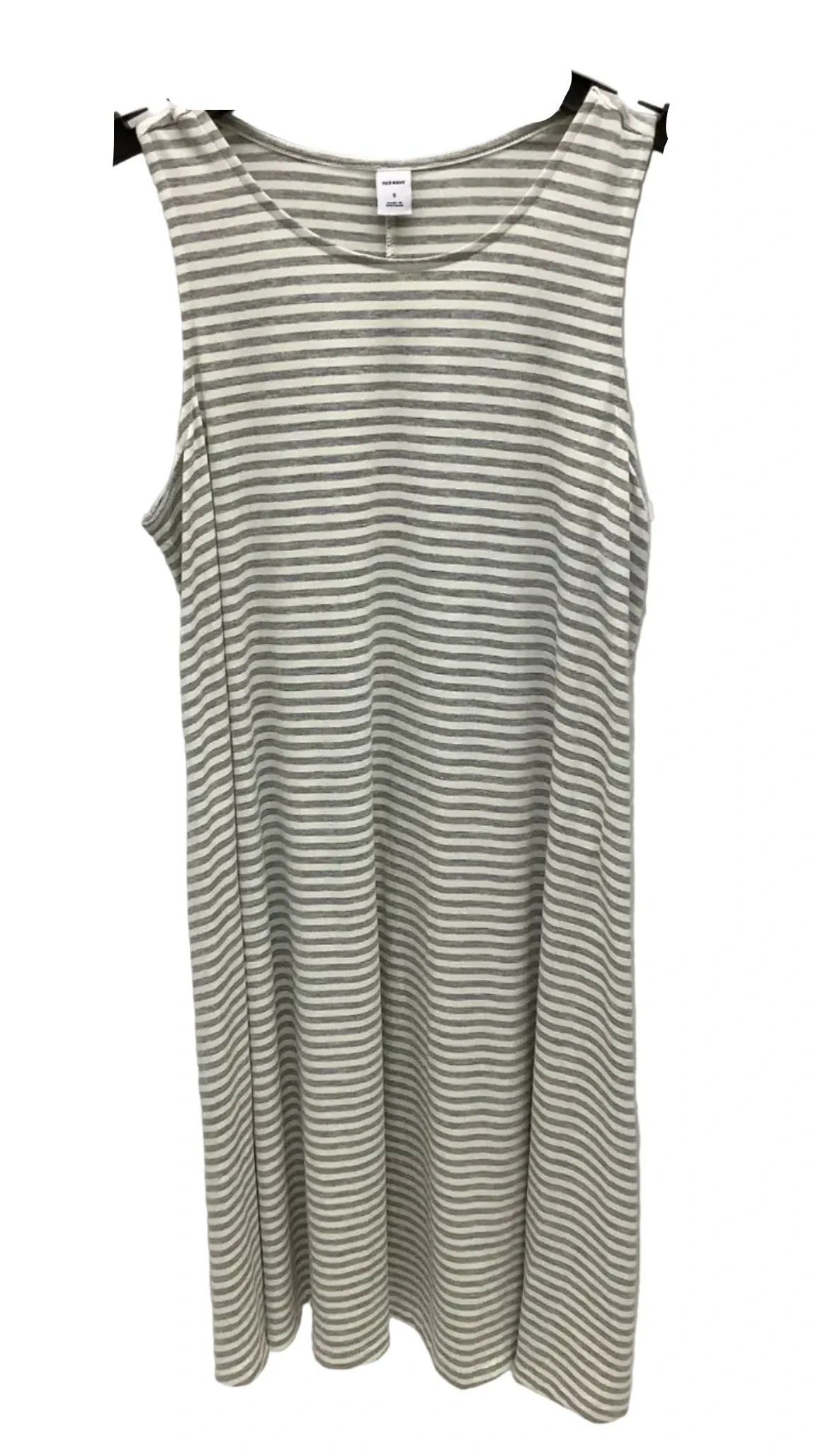 Dress Casual Midi By Old Navy In Striped Pattern, Size: S