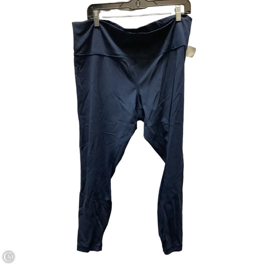 Athletic Leggings By Lululemon In Navy, Size: 20