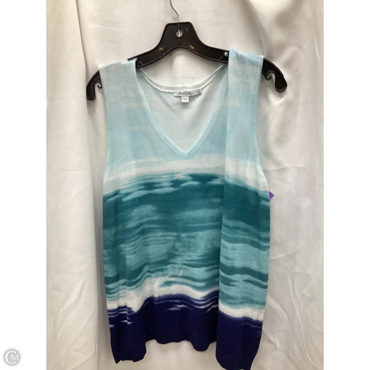 Top Sleeveless By Chicos In Multi-colored, Size: Xl