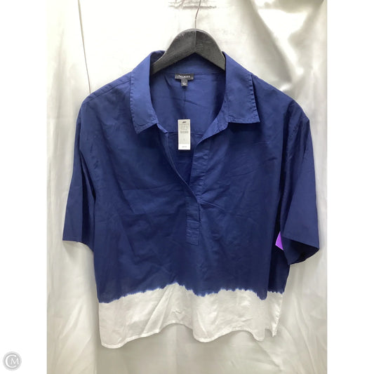 Top Short Sleeve By Talbots In Multi-colored, Size: L