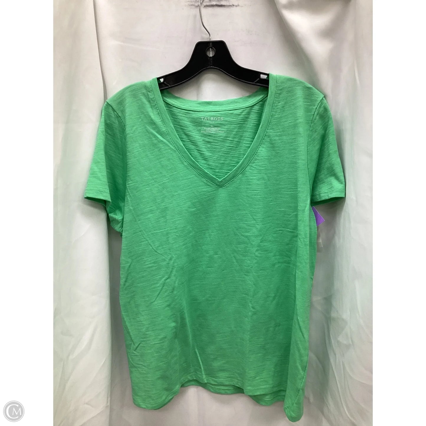 Top Short Sleeve By Talbots In Green, Size: Xl
