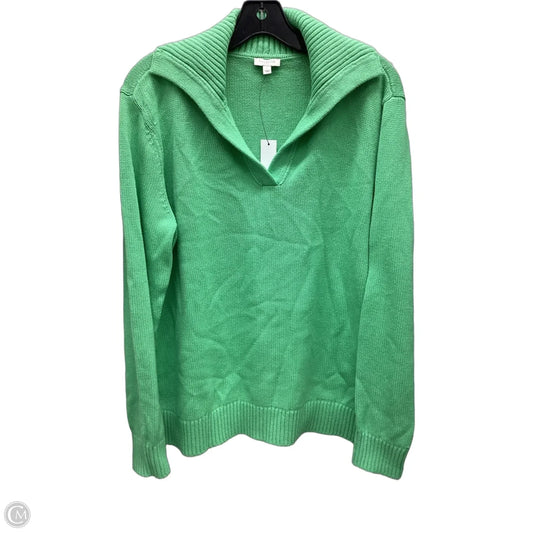 Sweater By Talbots In Green, Size: L