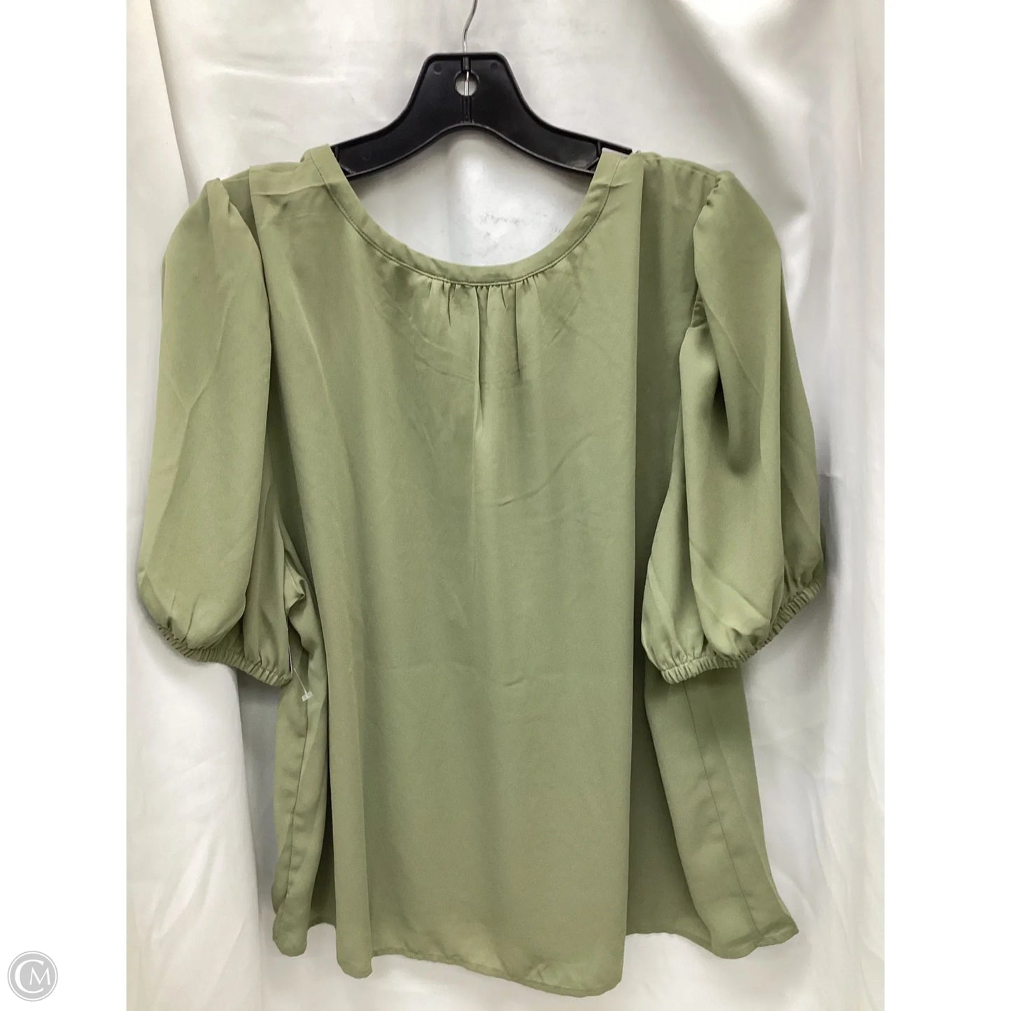 Top Short Sleeve By Loft In Green, Size: Xl