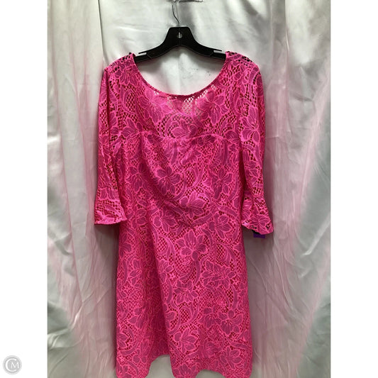 Dress Designer By Lilly Pulitzer In Pink, Size: 14