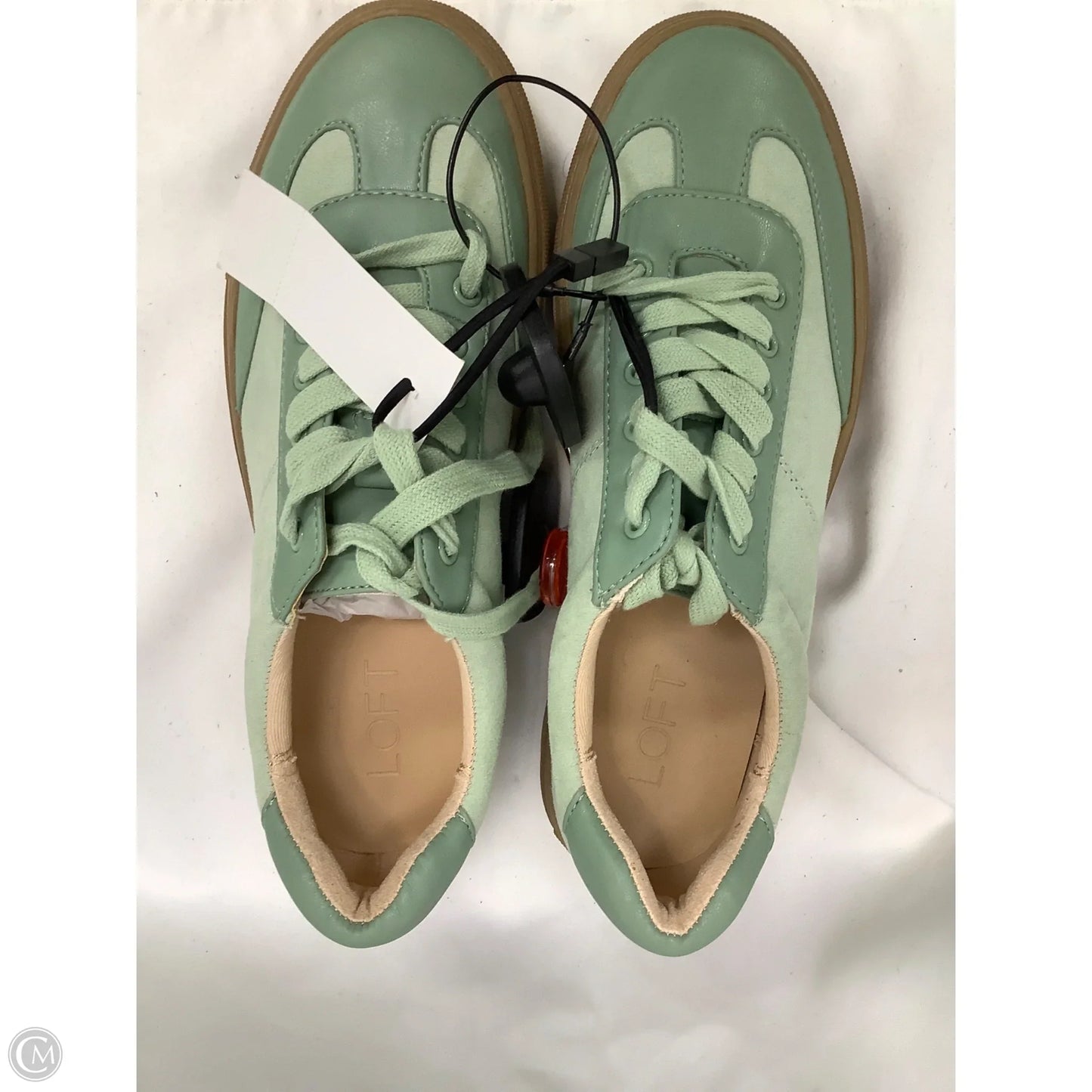 Shoes Flats By Loft In Green, Size: 8