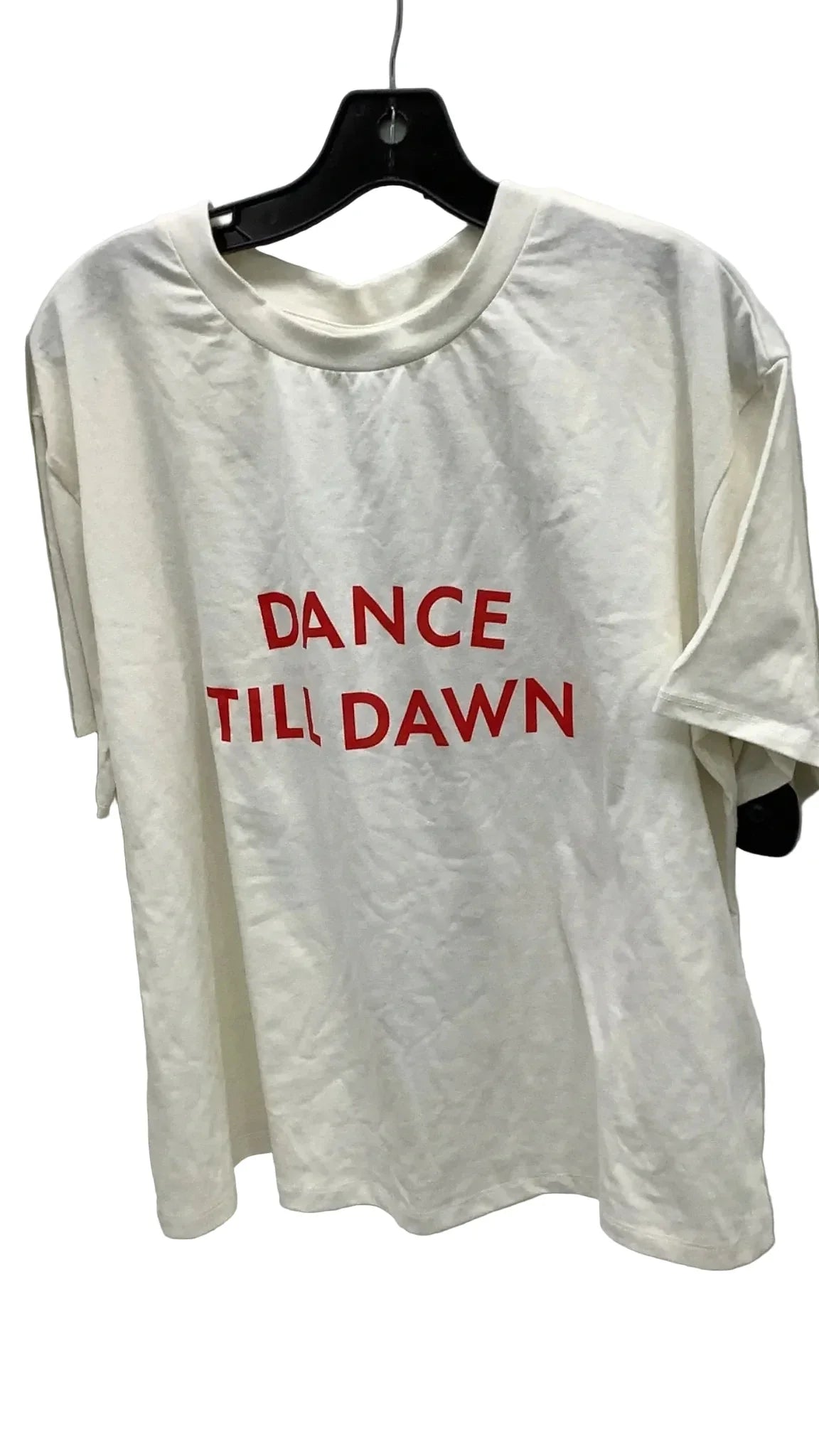 Top Short Sleeve Designer By Kate Spade In Ivory, Size: 2x