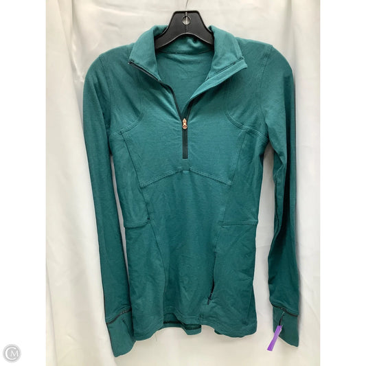 Top Long Sleeve By Lululemon In Green, Size: 4