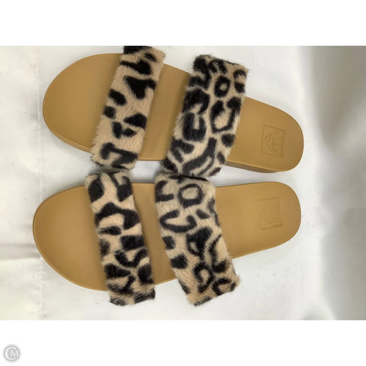 Sandals Flats By Reef In Animal Print, Size: 9