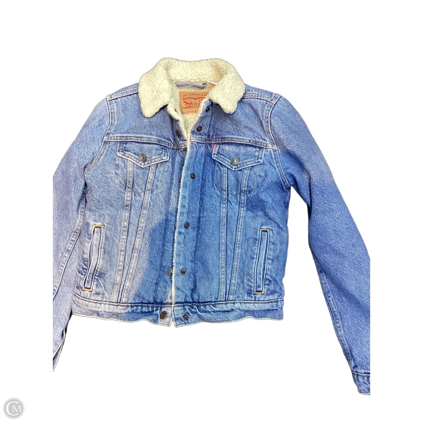 Jacket Other By Levis In Blue Denim, Size: Xs