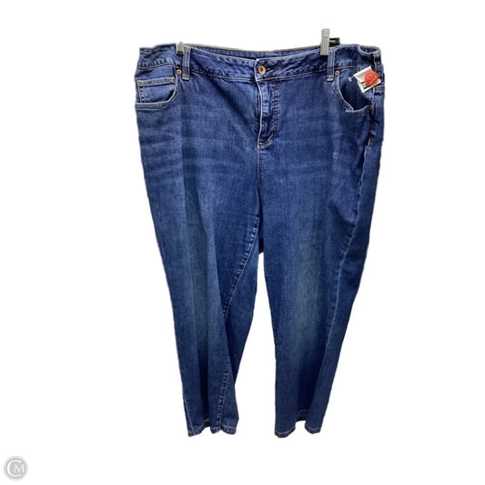Jeans Boyfriend By Lands End In Blue Denim, Size: 20