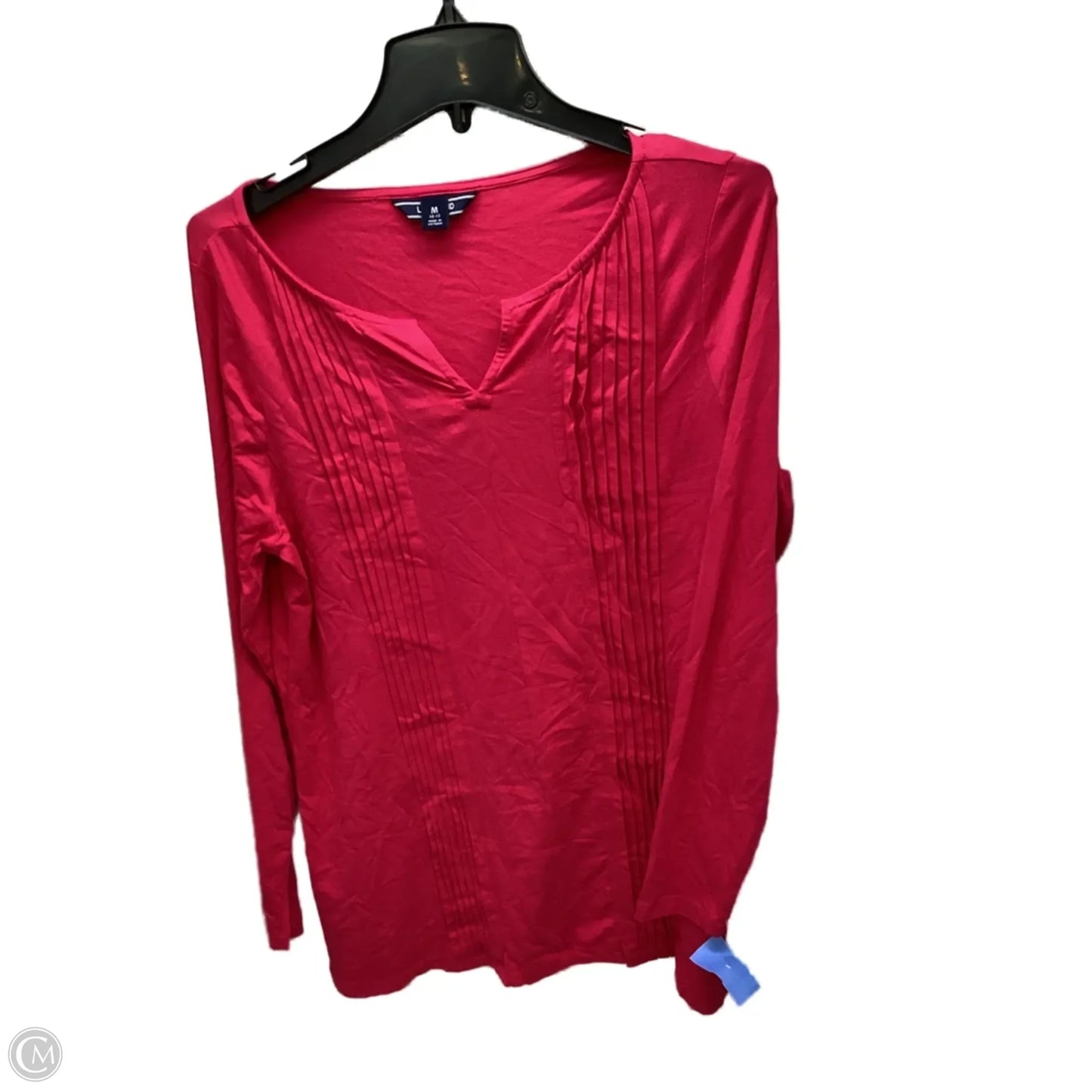 Top Long Sleeve By Lands End In Pink, Size: 10