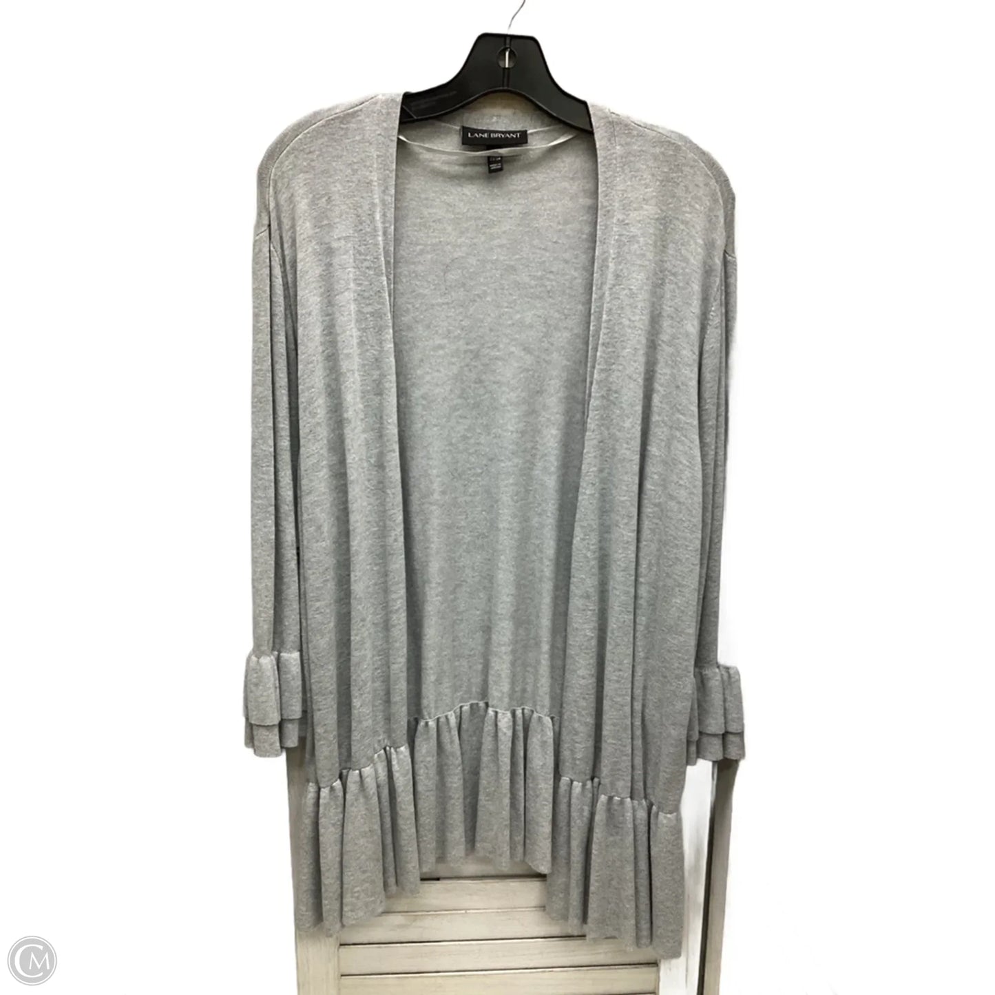 Cardigan By Lane Bryant In Grey, Size: 3x