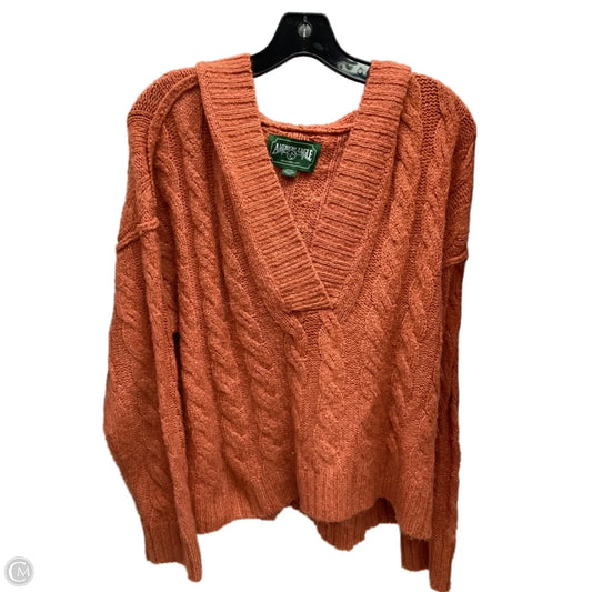 Sweater By American Eagle In Orange, Size: S