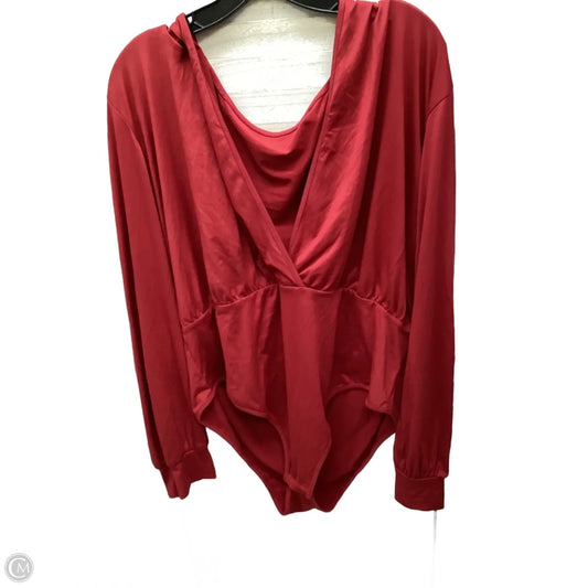 Bodysuit By Shein In Maroon, Size: 3x
