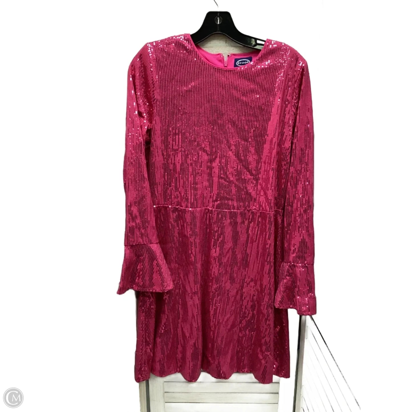 Dress Casual Midi By Scoop In Pink, Size: M