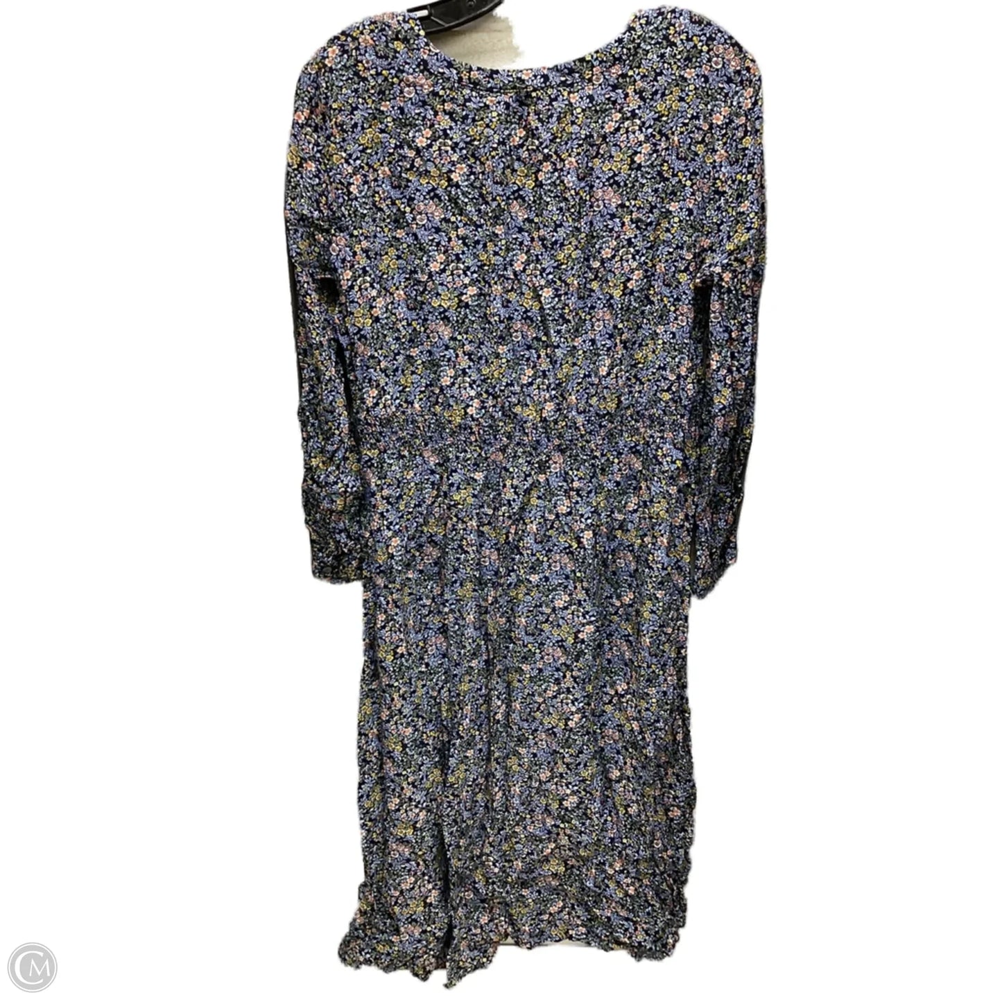 Dress Casual Midi By Loft In Floral, Size: 12