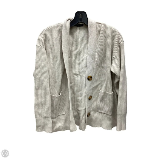 Cardigan By Tahari By Arthur Levine In Cream, Size: M