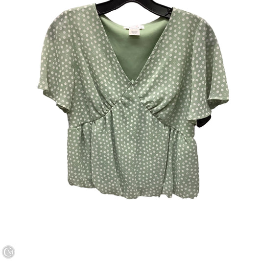 Top Short Sleeve Basic By Urban Romantics In Polkadot Pattern, Size: S