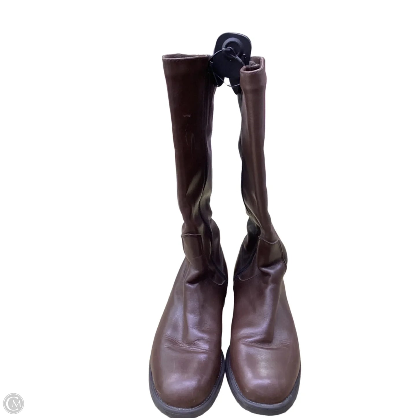 Boots Mid-calf Heels By Blondo In Bronze, Size: 7.5
