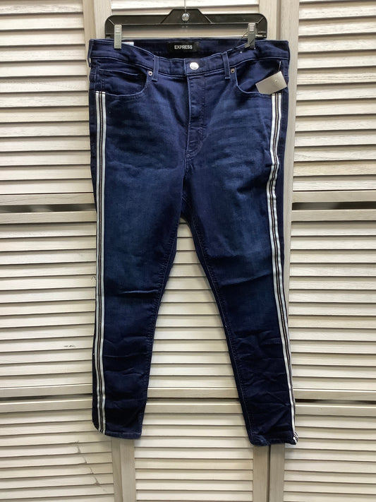 Blue Denim Jeans Skinny Express, Size 14