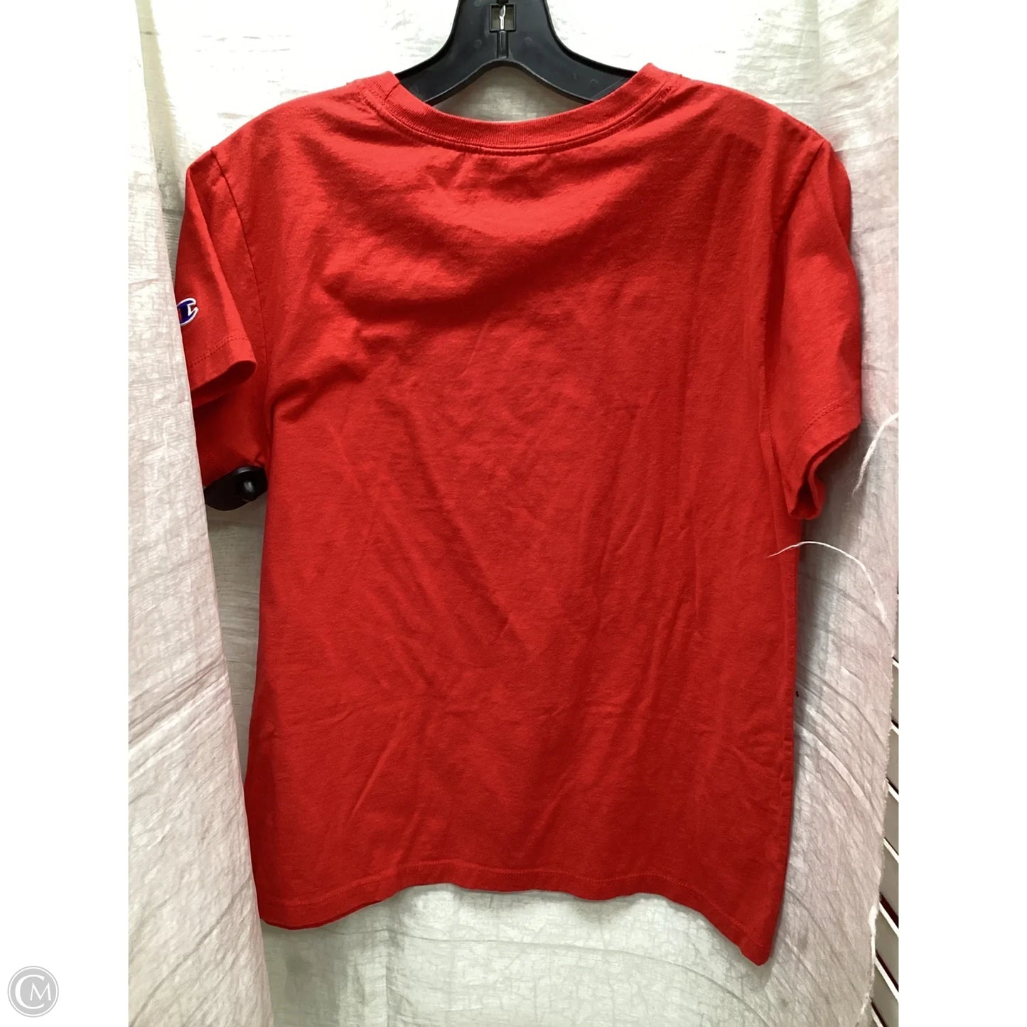 Top Short Sleeve By Champion In Red, Size: M