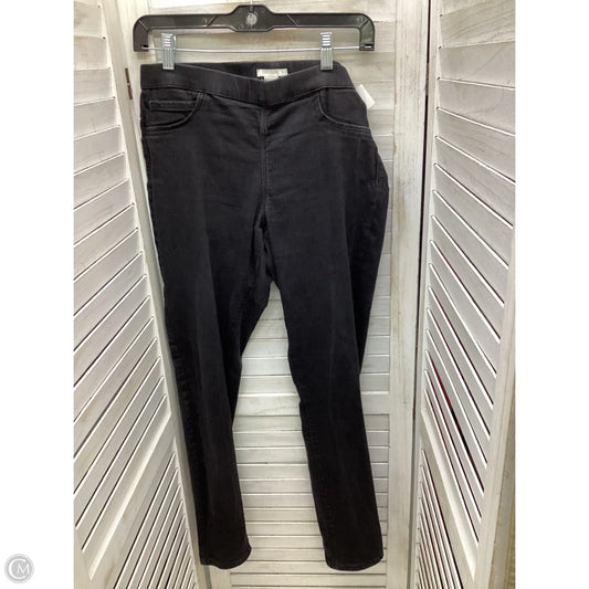 Jeans Skinny By H&m In Black Denim, Size: 8