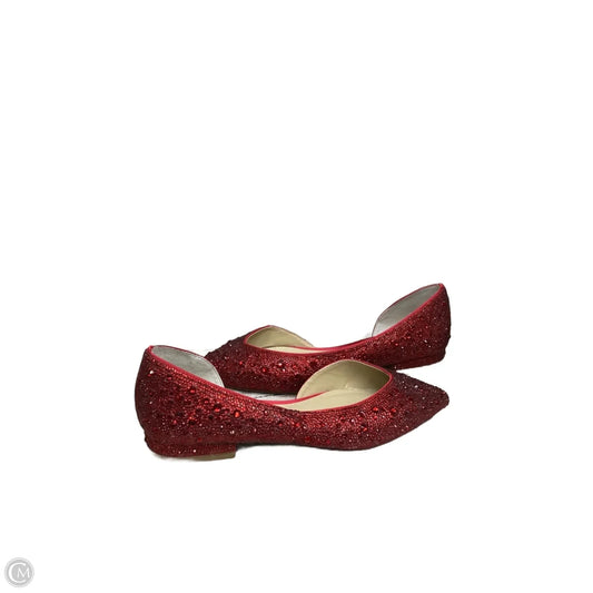 Shoes Flats By Betsey Johnson In Red, Size: 7.5