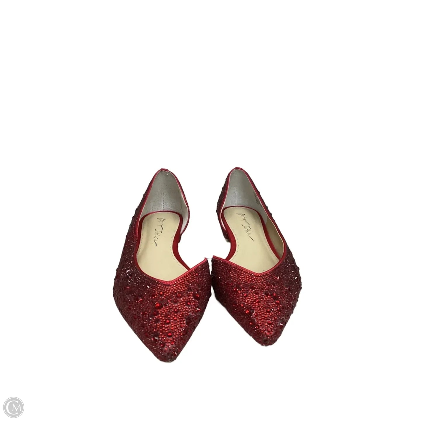 Shoes Flats By Betsey Johnson In Red, Size: 7.5