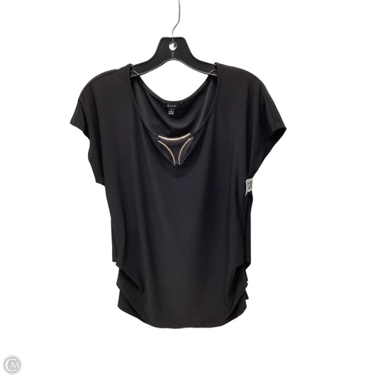 Top Short Sleeve By Auw In Black, Size: S