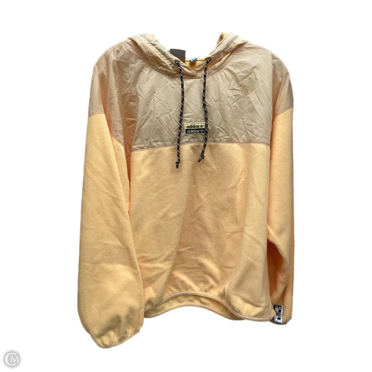 Sweatshirt Hoodie By Adidas In Orange, Size: S