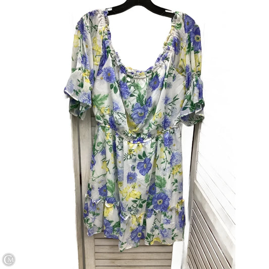 Dress Casual Short By Forever 21 In Floral Print, Size: Xl