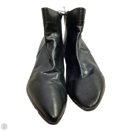 Boots Ankle Heels By Nine West In Black, Size: 12
