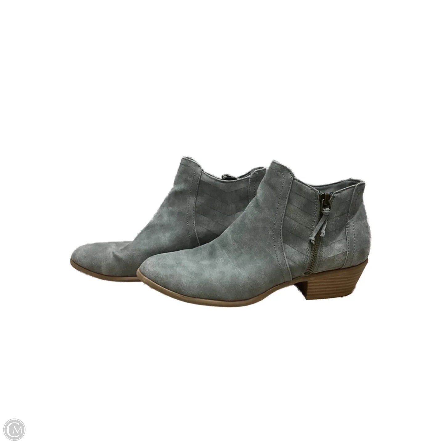 Boots Ankle Flats By Charlotte Russe In Grey, Size: 8