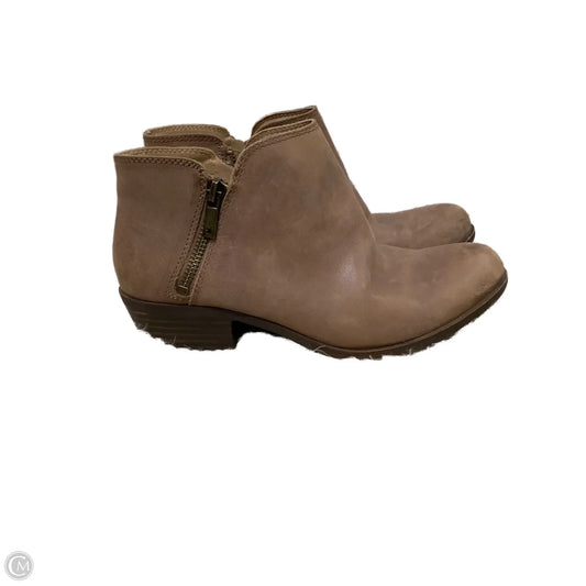 Boots Ankle Heels By Lucky Brand In Brown, Size: 7