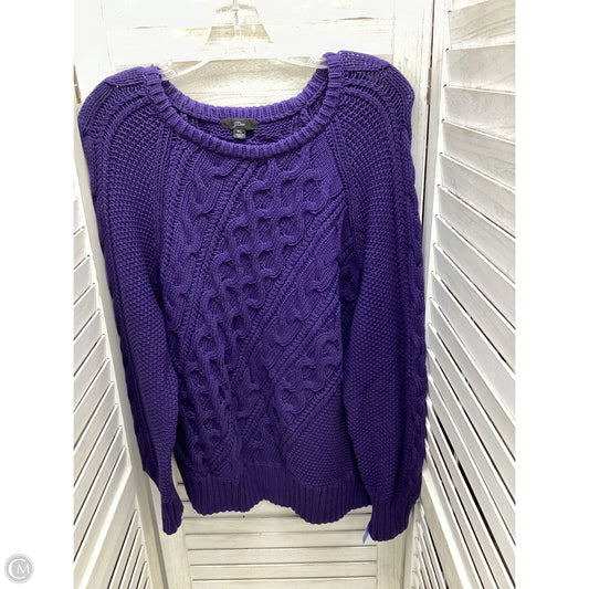 Sweater By J. Crew In Purple, Size: Xl