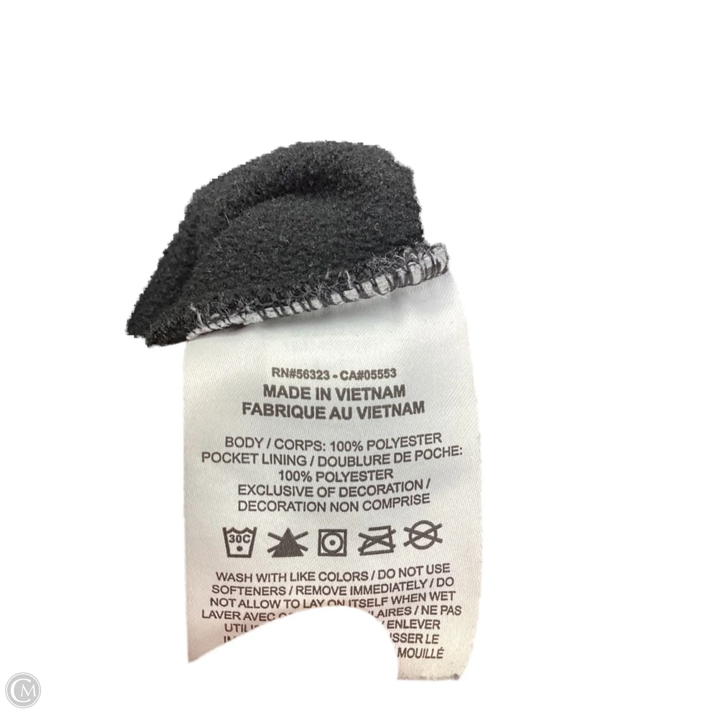 Sweatshirt Hoodie By Nike In Black, Size: S