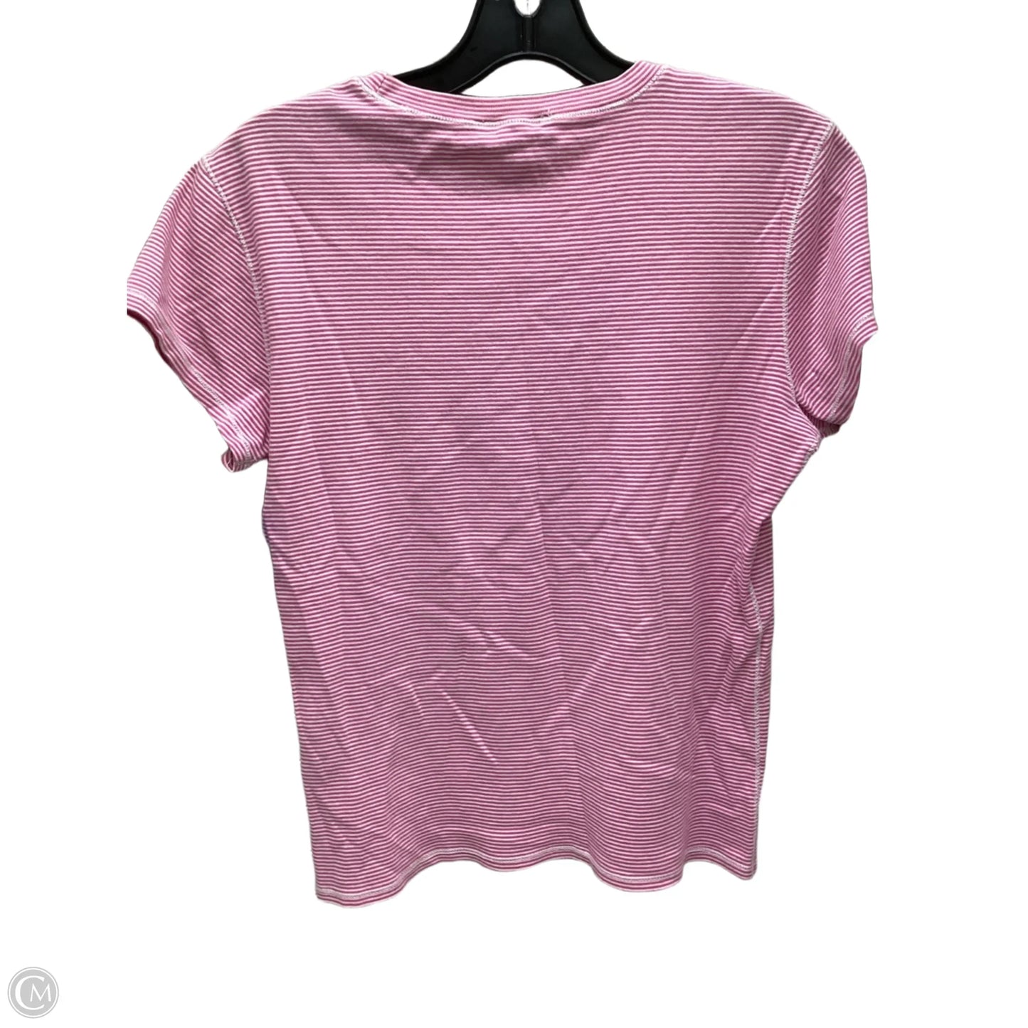 Top Short Sleeve By Ralph Lauren In Striped Pattern, Size: Xl