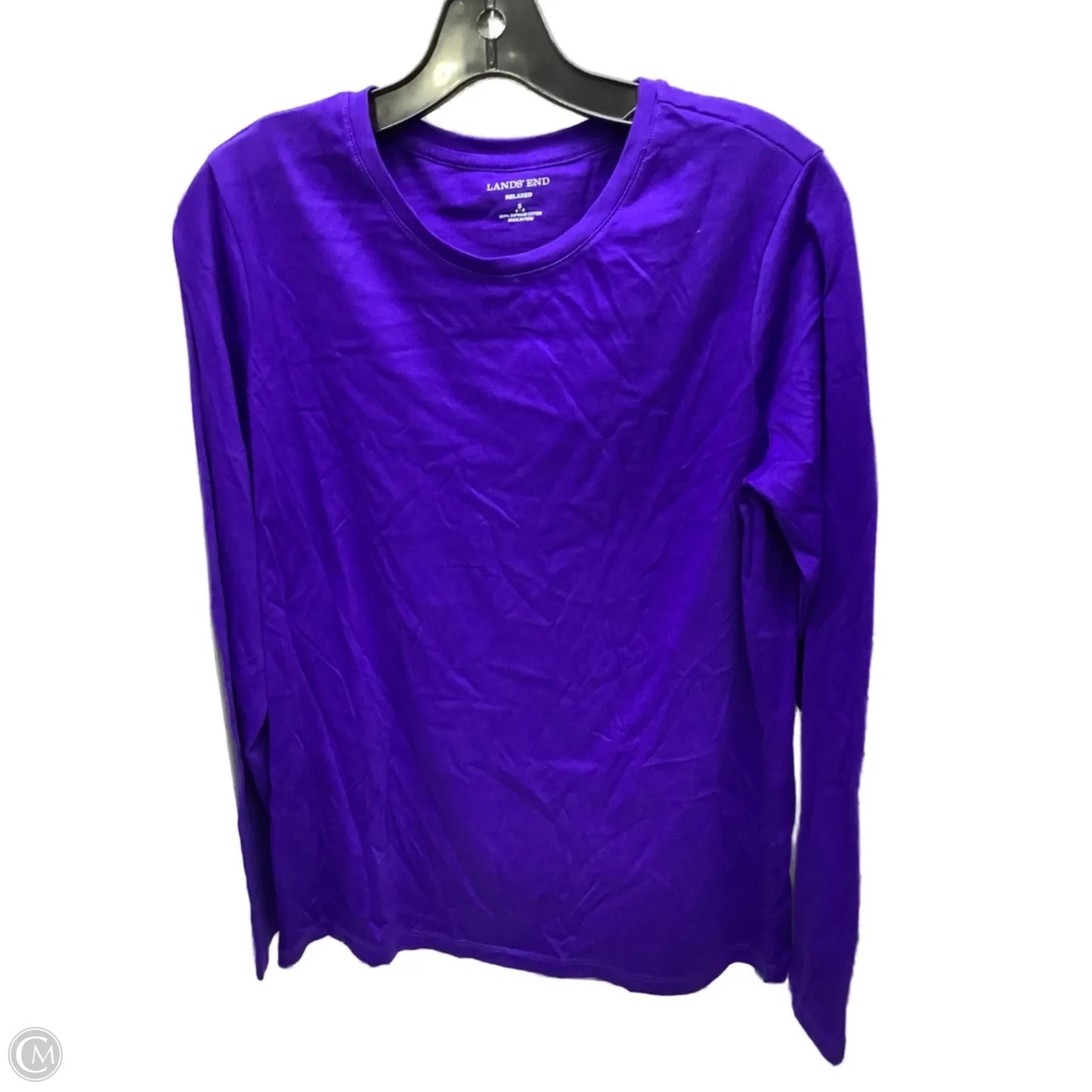 Top Long Sleeve By Lands End In Blue, Size: S