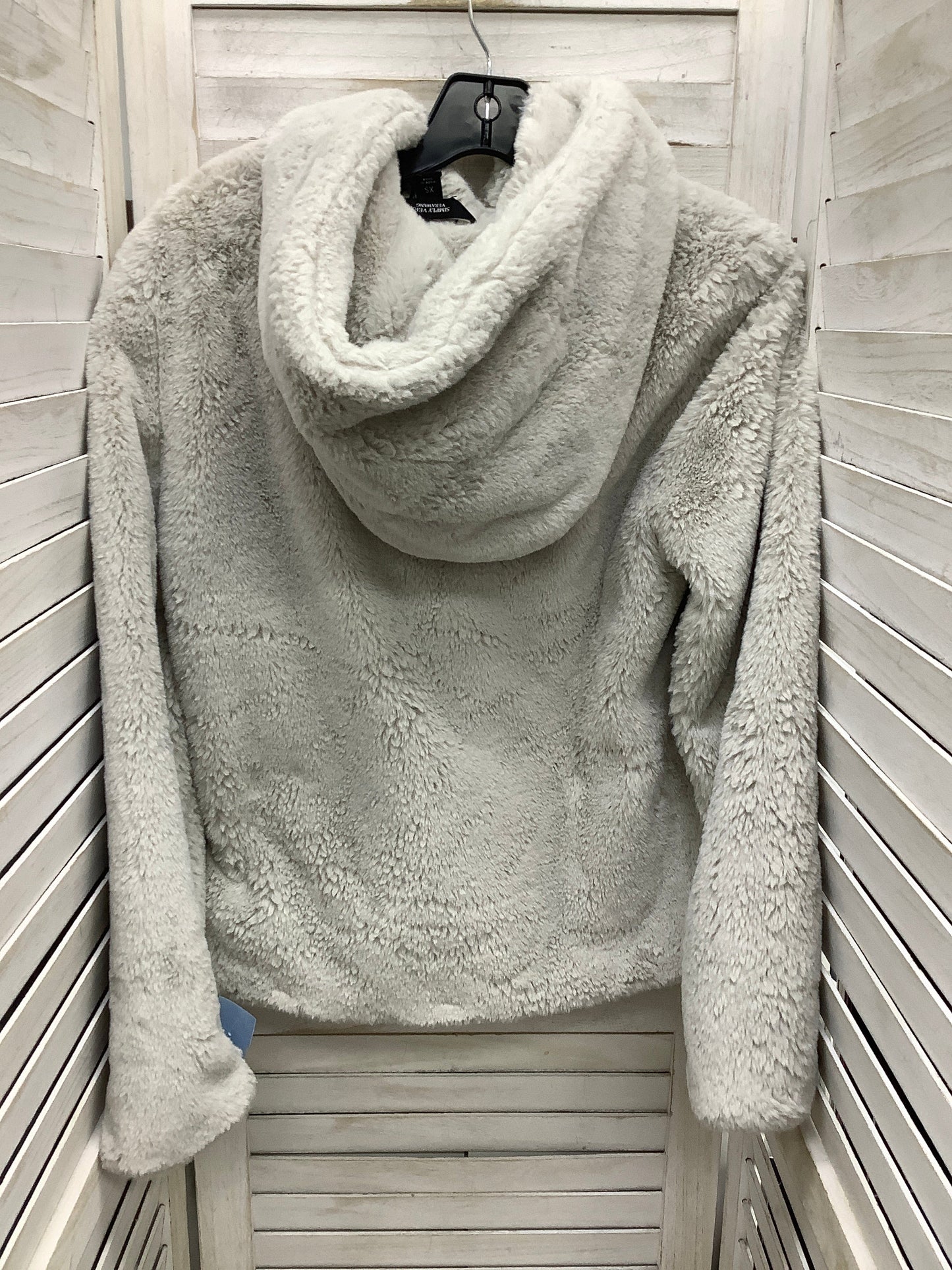 Coat Faux Fur & Sherpa By Simply Vera In Grey, Size: Xs