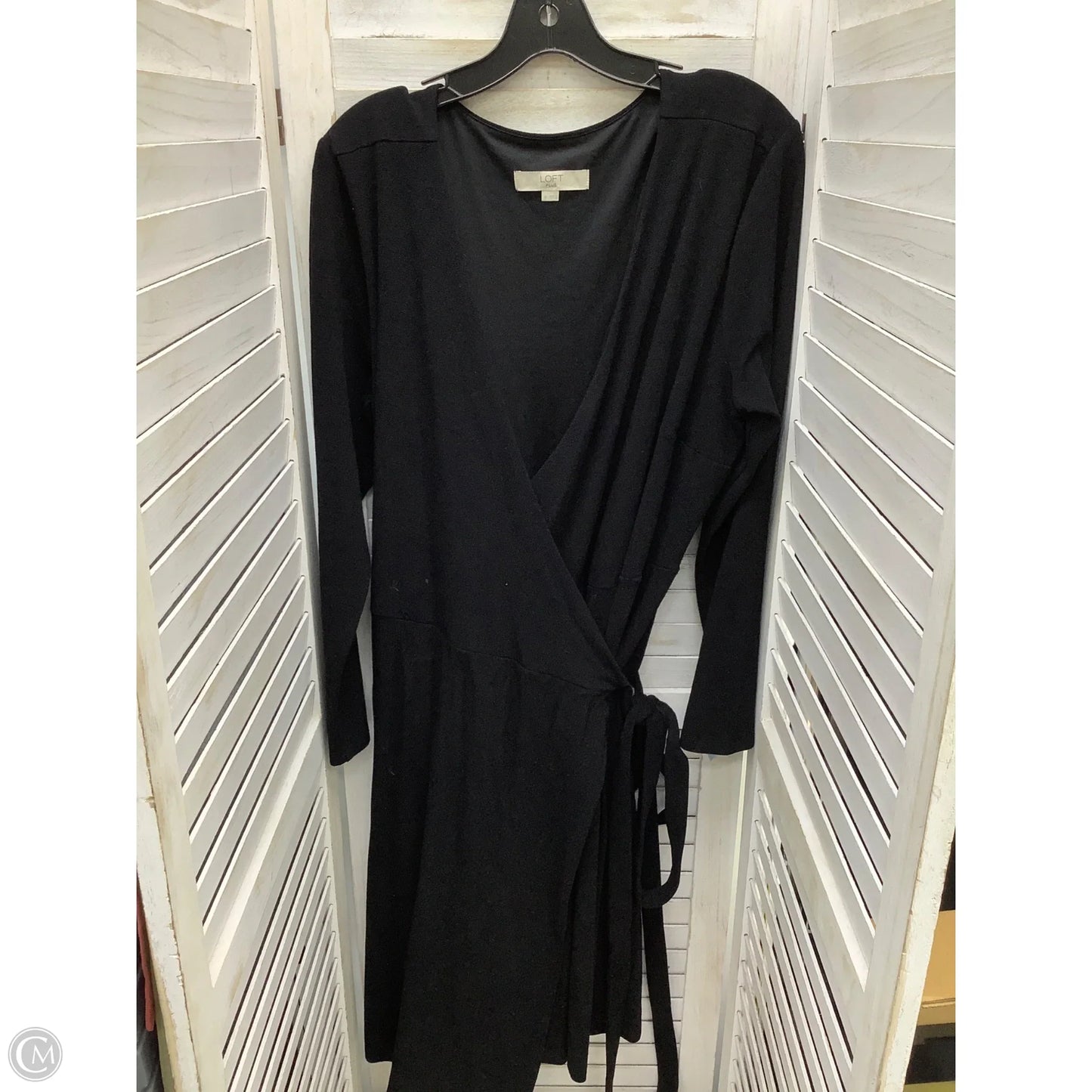 Dress Casual Maxi By Loft In Black, Size: 16