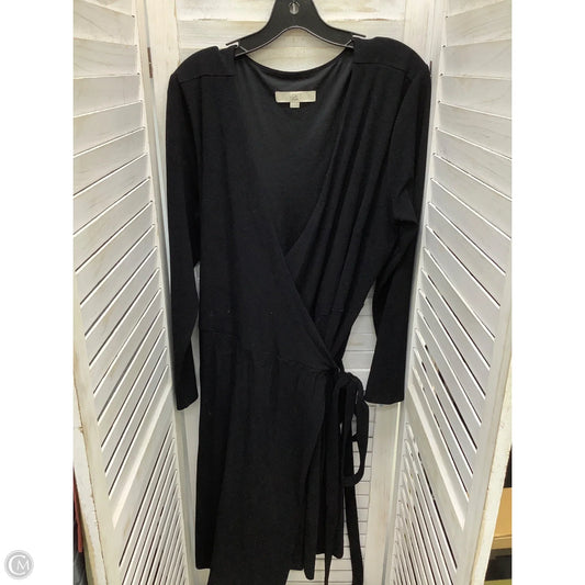 Dress Casual Maxi By Loft In Black, Size: 16