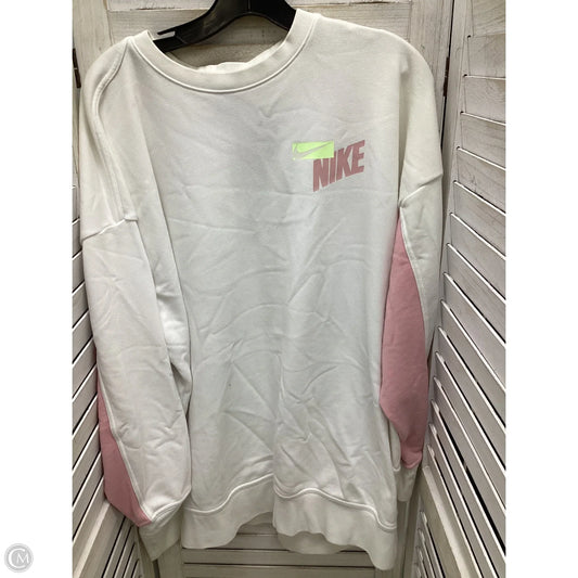 Sweater By Nike In White, Size: Xlp
