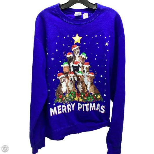 Sweater By Gildan In Blue, Size: Xl